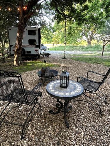 Unique Jungle-Style Glamping RV with 8-Foot Suspended Tree Tent near Creek Trails in Forestburg, Tex in Muenster (TX)