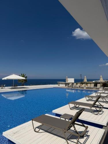 Swimming pool, Luxury Cyprus Retreat with Rooftop Spa & Sea View at Northern Cyprus in Esentepe
