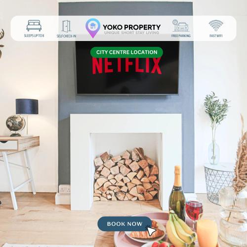 Stylish House • City Centre • Pool Table • Free Parking • Fast Wifi • Smart TV • Yoko Property