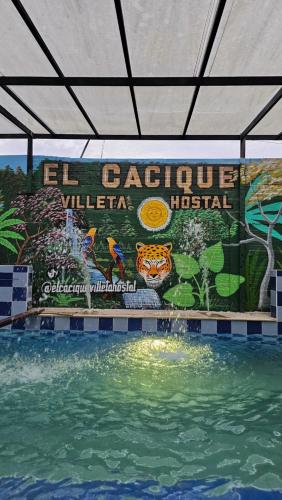 Swimming pool, El Cacique Villeta Hostal in Villeta