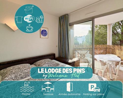 Le Lodge des Pins, terrasse & piscine en pinède