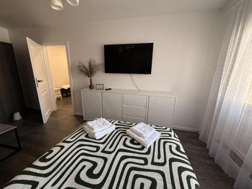 Közös társalgó / TV, Ventos g 51 Apartment in Mazeikiai