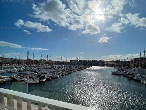 Studio 4 Pers avec Clim et Parking, Gruissan Port - FR-1-619-136
