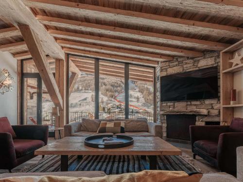 Penthouse chaleureux sous les toits, 4 chambres, pied des pistes - FR-1-844-1 - Location saisonnière - Val-d'Isère