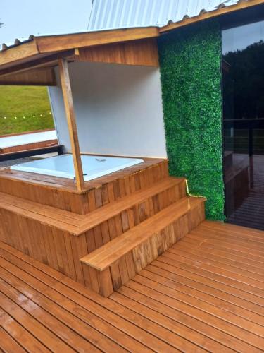 Kümblustünn, Chalé Montem Verde I Refúgio na Serra Catarinense em Ponte Alta com Hidro próximo Lages, Urubici (Chale Montem Verde I Refugio na Serra Catarinense em Ponte Alta com Hidro proximo Lages, Urubici) in Otacilio Costa