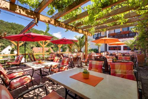 Altan/terrasse, Hotel Die Kleine Blume in Erfweiler