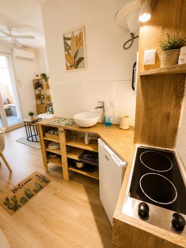 Studio Les Cactus avec Terrasse à 5 min à pied de la Plage, Nice (fotografie 4)
