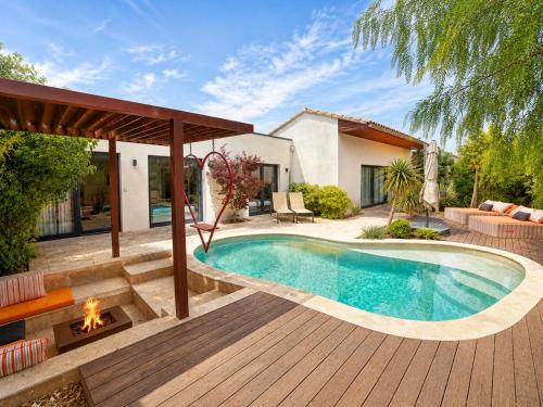 -Oasis&Nirvana-Lisle sur Sorgue-Piscine 4 chambres climatisées babyfoot barbecue brasero