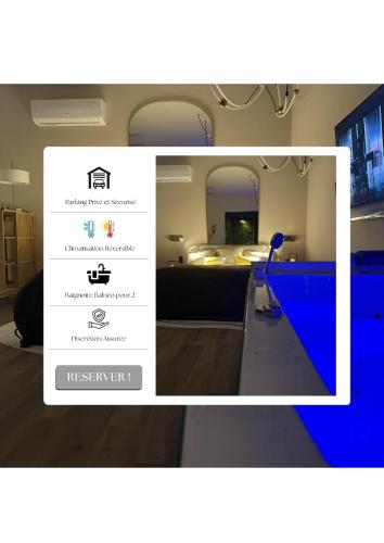 La Love Room - Balnéo - Garage Privé - Location saisonnière - Manosque