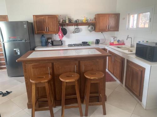 keuken, Maison villa la faveur in Ngaparou