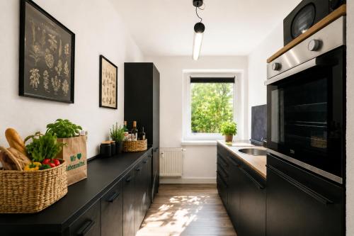ห้องครัว, Erzgebirge Suite Bergruhe in โอเบอร์ไวเซนทัล
