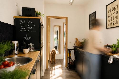 ห้องครัว, Erzgebirge Suite Bergruhe in โอเบอร์ไวเซนทัล