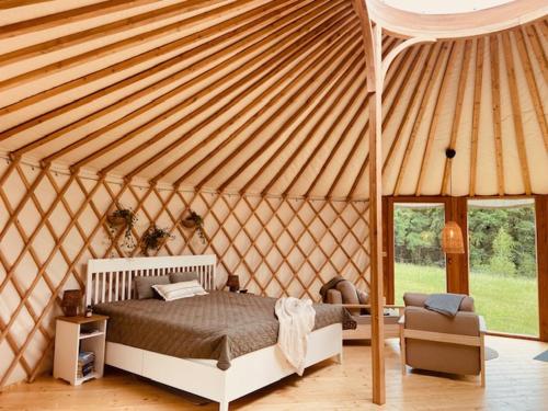 Glamping nad Meandry v jurtě (Glamping nad Meandry v jurte) in Male Kysice