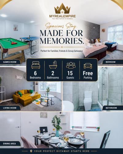 Group-Friendly Home near Manchester with Hot Tub and Private Cinema Room gîte à louer Castleton
