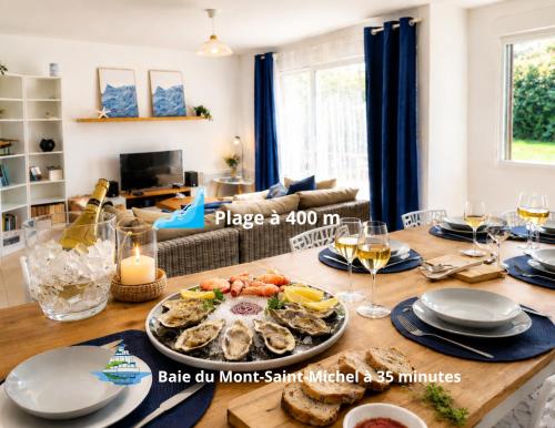 Maison cosy - Jardin et parking - à 400m de la plage - Location saisonnière - Cancale