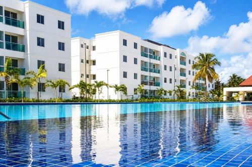 Palm Village Acqua, Vista Privilegiada das Piscinas, 3 Quartos, Até 8 Pessoas, Muro Alto – khách sạn tại Ipojuca