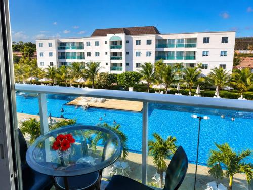 Palm Village Acqua, Vista Privilegiada das Piscinas, 3 Quartos, Até 8 Pessoas, Muro Alto, Ipojuca