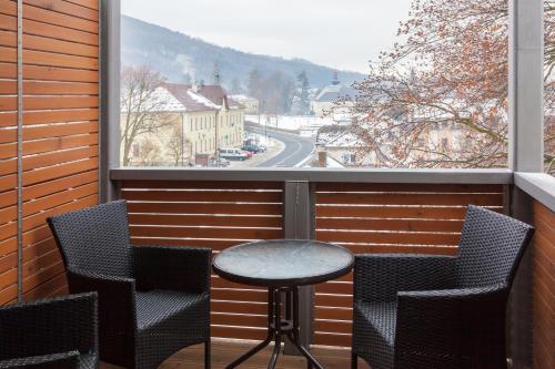 Erkély/terasz, Hotel Valdes in Loucna Nad Desnou