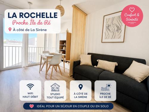 Studio Design & Confort Proche Plages et Accès Ile de Ré - Parking & Wifi GRATUIT