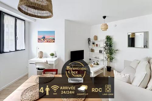 T1 Bis Moderne & Cosy au RDC - 4 pers - Centre