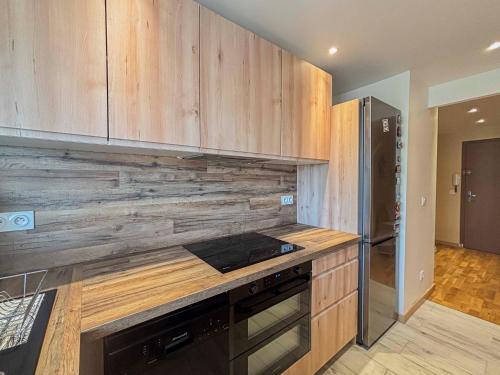 Kitchen, Entre mer et ville, cocon avec terrasse - 3 pers in Mercantour