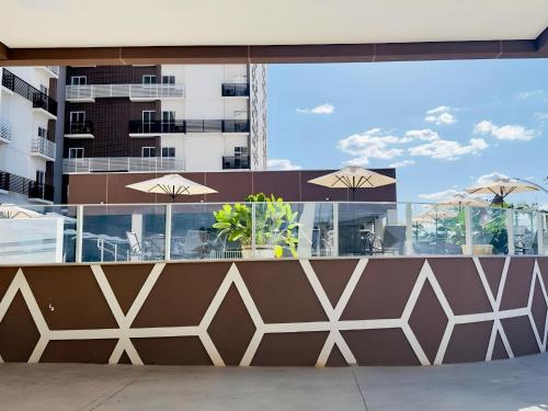 Balcony/terrace, Spazzio Diroma Com acesso gratuito ao Acqua Park - D in Caldas Novas