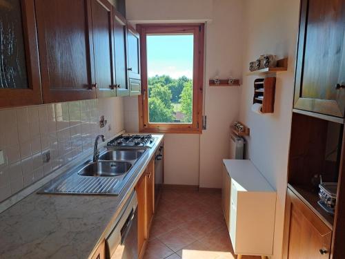 кухня, Appartamento vista parco in Борго Сан Лоренцо