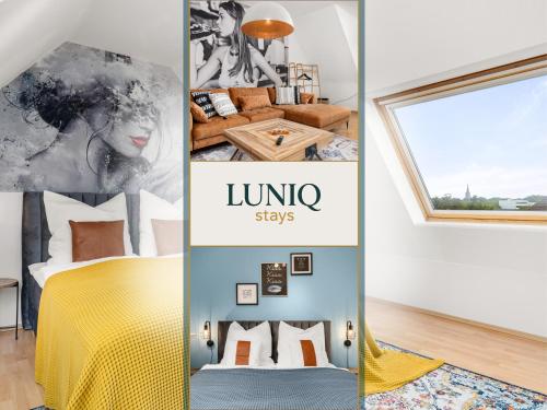 LUNIQ - Sky Suite Essen - 5 Min zum Hauptbahnhof & Messe - 6 Gäste