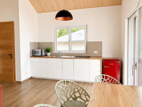 مطبخ, Hafenapartments Segelschule Mondsee in موندسيى