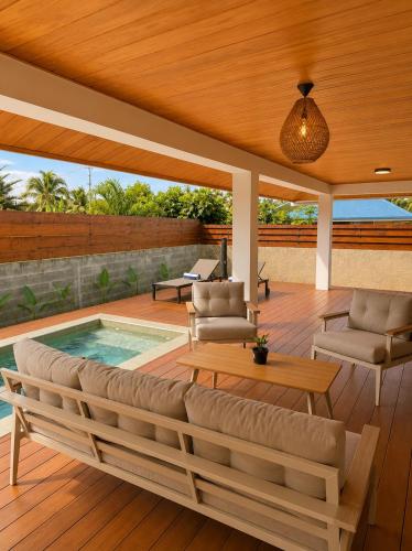Villa TEANAHEI - 3 chambres avec piscine à Temae – khách sạn tại Temae