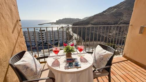Sunset Balcony & Sea Views in Patalavaca Apt 19