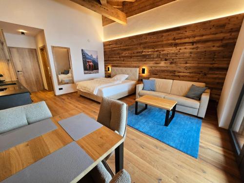 Penthouse Studio II mit Balkon und Ausblick in Vorfusch