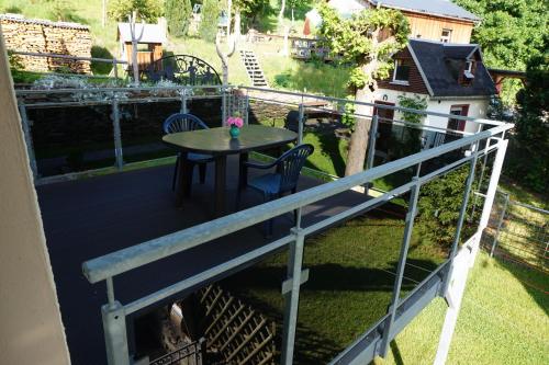 Balkons/terase, Ferienwohnung Zschopautal in Schlettau