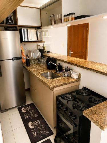 virtuve, Flat Ondina Residence in Morro Do Chapéu