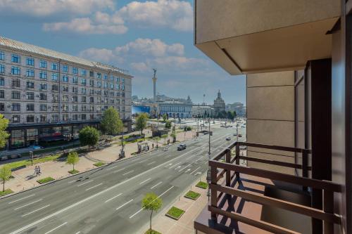 Utsikt, Maidan Palace Hotel in Kyiv