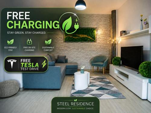 Steel Residence Aparthotel-Free EVCharging & Parking – khách sạn tại Khac