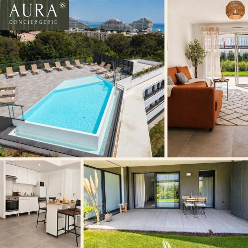 Casa Loubet - Rez-de-jardin avec piscine rooftop, salle de sport & parking privé - BY AURAconciergerie