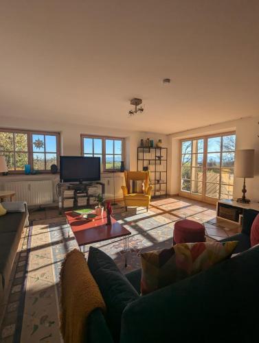 Iekārtas, Große Ferienwohnung im Allgäu mit Bergblick, Garten & Balkon (Große Ferienwohnung im Allgau mit Bergblick, Garten & Balkon) in Apfeltrang