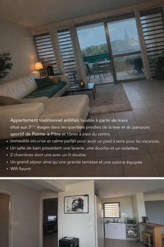 Appartement antillais calme, proche mer et centre - Location saisonnière - Pointe-à-Pitre