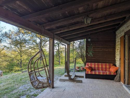 Erkély/terasz, Exclusive Holiday Villa with Private Pool between Marche and Umbria in Apecchio