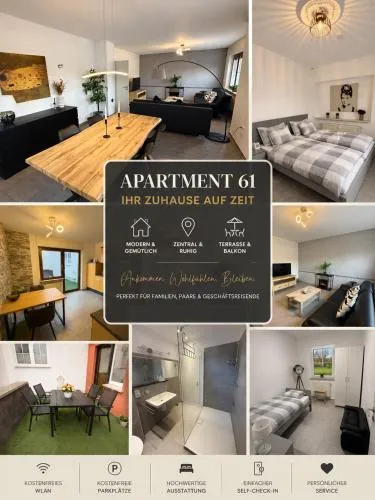 Apartment 61 - Ideal für Geschäfts- & Urlaubsreisen 90 m2 in Kenn, Deutschland