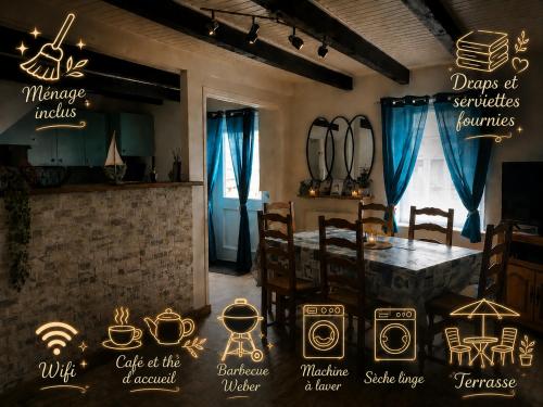 Maison en pierre pour 6-jardin &animaux bienvenus gîte à louer Lambézégan