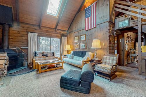 Log Ski Lodge in Wilmington, USA