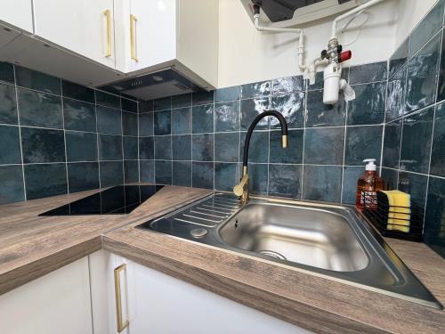 Cocina, Studio moderne climatisé - Parking gratuit - Paris & Disney (Studio moderne climatise - Parking gratuit - Paris & Disney) in Noisy Le Grand