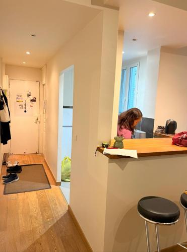 кухня, Perfectly Located one bedroom apartment near Paris in Шатилон