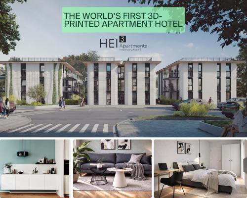 A szálláshely kívülről, HEI3 Apartment Hotel - WELTWEIT erstes Apartmenthotel aus dem 3D Drucker in Heidelberg Külváros