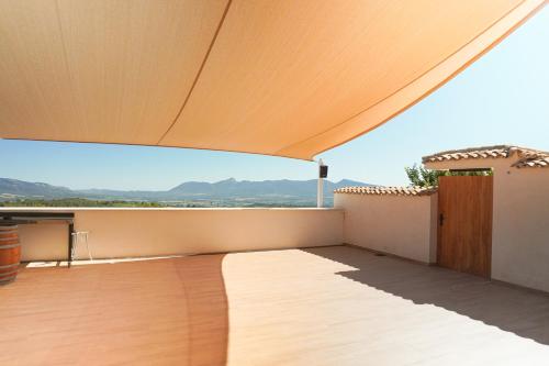 Kilátás, Casa rural para grupos 12 personas en la sierra con piscina, barbacoa y chimenea en Alicante in Onil