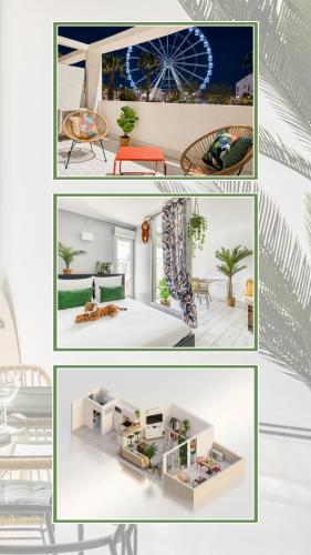 Jungle Suite Terrasse vue Port Wi-Fi, Clim, linge & ménage inclus