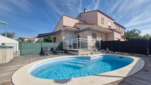 Villa LEMON avec piscine privée à 5 min des plages - 3 chambres - 2 SDB
