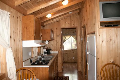 Cozinha, Medina Lake Camping Resort Cabin 8 in Lakehills (TX)